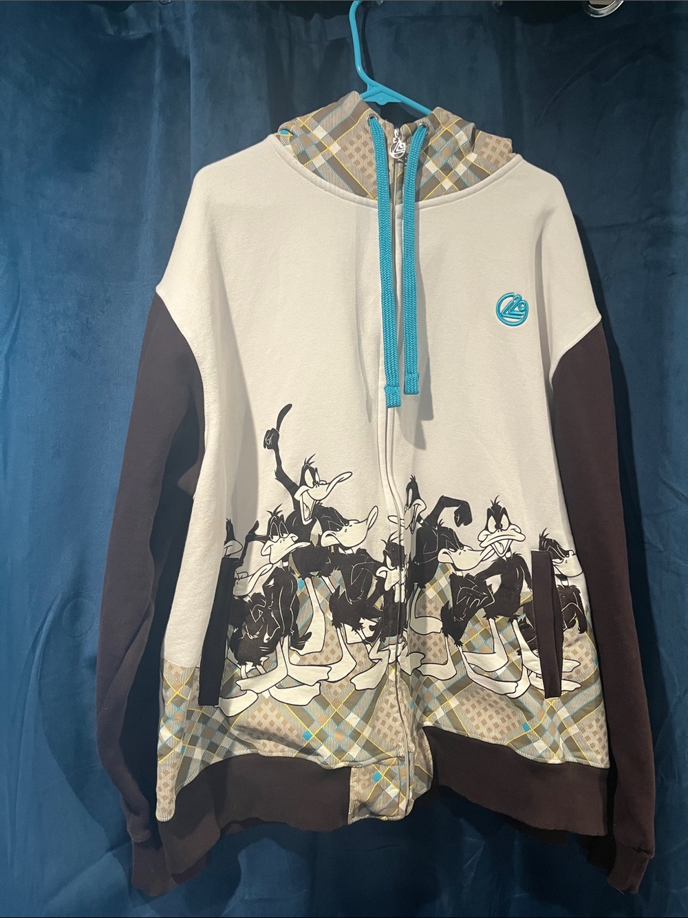 VINTAGE Y2K Lot 29 Looney Tunes Daffy Duck Hoodie 3XL